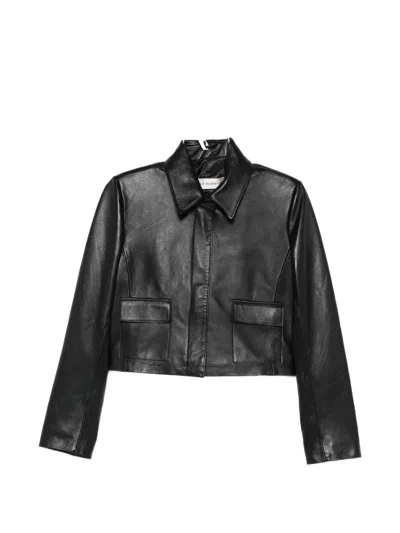 Nour Hammour Bleeker Cropped Jacket In Black