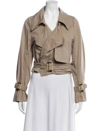 Pre-owned Nour Hammour Bomber Jacket In Neutral