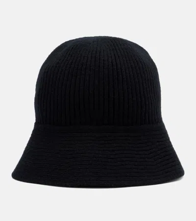 Nour Hammour Bruno Cashmere And Wool Hat In Black