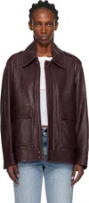 Nour Hammour Burgundy Drey 'the It Girl' Jacket In Burgundy