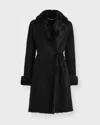 Nour Hammour Coat Joni Midlength In Black