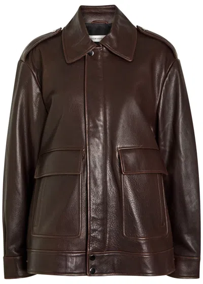 NOUR HAMMOUR NOUR HAMMOUR DREY LEATHER JACKET