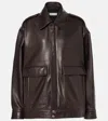 Nour Hammour Drey Leather Jacket In Black