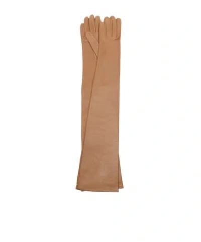Nour Hammour Elbow Gloves In Pink