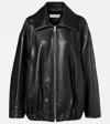 Nour Hammour Elisse Leather Jacket In Black