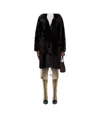 Nour Hammour Evita Après-ski Long-sleeved Coat In Black