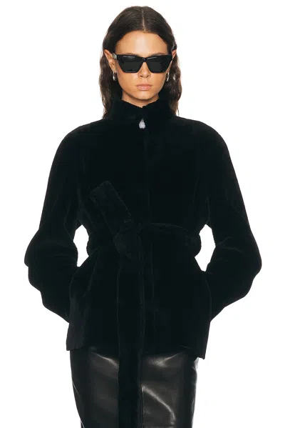Nour Hammour For Fwrd Elsa Jacket In Black Merinos