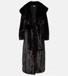 Nour Hammour Giovanna Faux Fur Coat In Black