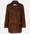 Nour Hammour Gotham Suede Coat