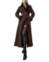 Nour Hammour Joni Shearling Coat In Brown