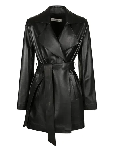 Nour Hammour Kerri Belted Jacket In Black
