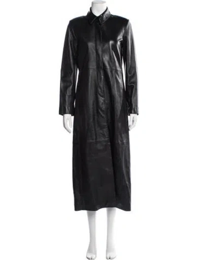 Pre-owned Nour Hammour Lambskin Coat W/ Tags In Black