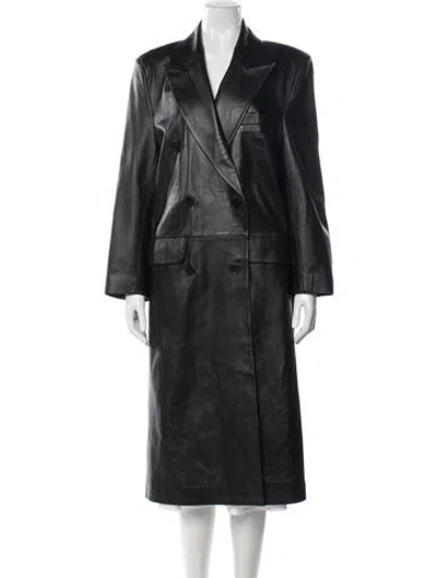 Pre-owned Nour Hammour Lambskin Evening Jacket In Gray