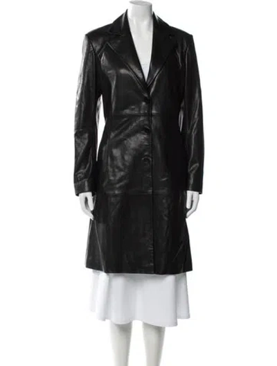 Pre-owned Nour Hammour Lambskin Jacket In Black