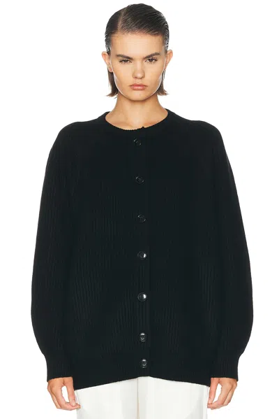 Nour Hammour Laurel Cardigan In Black