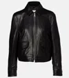 Nour Hammour Layne Leather Jacket In Black
