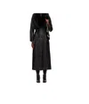 Nour Hammour Long-sleeved Coat In Black