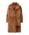 Nour Hammour Long-sleeved Coat In Brown