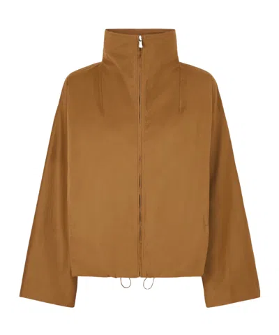 Nour Hammour Long-sleeved Jacket In Brown
