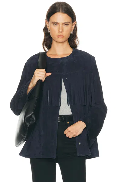 Nour Hammour Marfa Coat In Blue