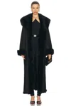 Nour Hammour Marlene Coat In Black