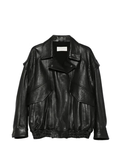 Nour Hammour Micah Flap-pocket Jacket In Black