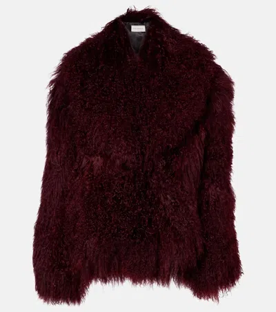 Nour Hammour Mirja Shearling Jacket In Brown