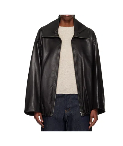 NOUR HAMMOUR NOAH EASY LEATHER JACKET