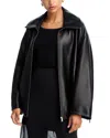 Nour Hammour Noah Leather Jacket In Black