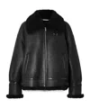 Nour Hammour Portia Shearling Jacket In Black