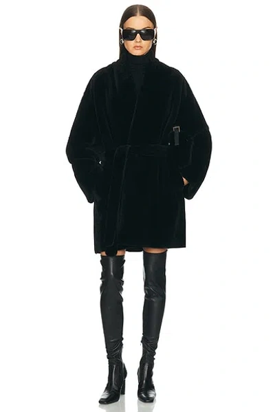 Nour Hammour Raquel Coat In Black