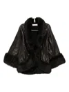 Nour Hammour Sabine Leather Jacket In Black