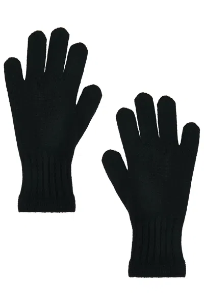 Nour Hammour Short Cashmere Glove In Black