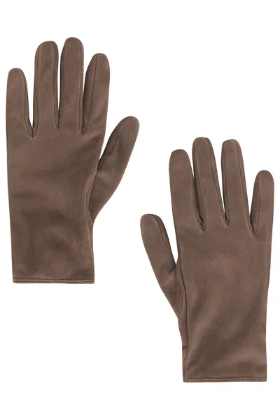 Nour Hammour Short Glove In Chocolate