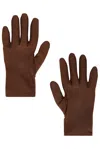 Nour Hammour Short Gloves In Brown
