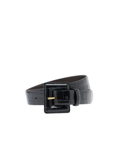 Nour Hammour Soma Buckle Belt In Black
