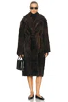 Nour Hammour Uma Coat In Brown