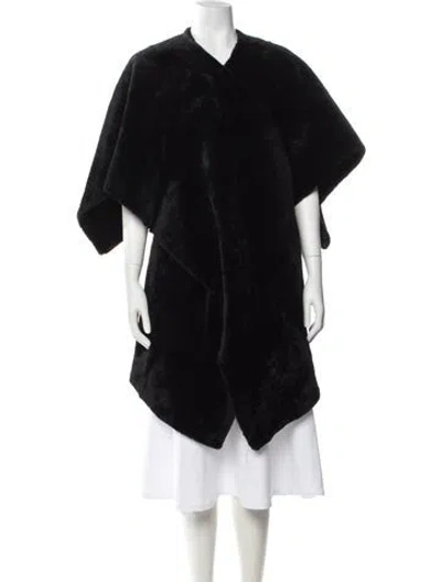 Pre-owned Nour Hammour Wool V-neck Sweater In Black