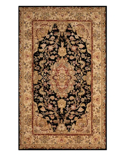 Nourcouture Beulah Hand-tufted Rug, 6' X 9' In Black/beige