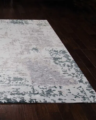 Nourcouture Krystal Hand-knotted Rug, 8' X 10' In Gray