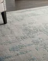 Nourcouture La Rive Hand-knotted Rug, 9' X 12' In Beige/seafoam