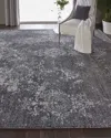 Nourcouture Mamie Hand-knotted Rug, 2' X 8' In Gray