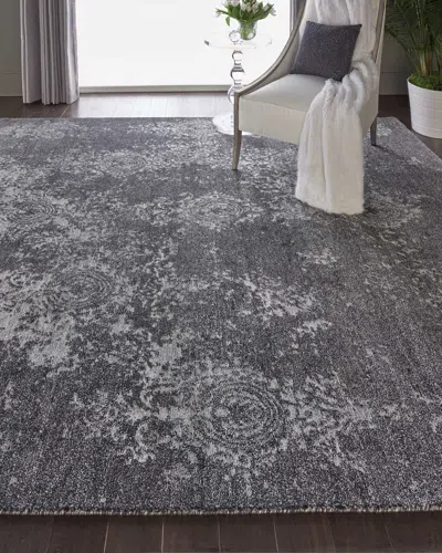 Nourcouture Mamie Hand-knotted Rug, 6' X 8' In Gray
