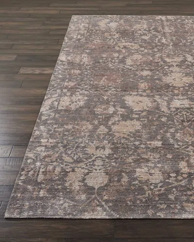 Nourcouture Mumbi Hand-knotted Area Rug, 4' X 6' In Brown