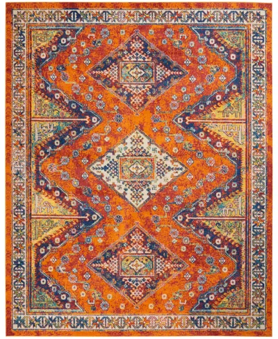 Nourison Allur Alr02 7'10" X 9'10" Area Rug In Orange