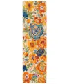 Nourison Allur Alr07 2'3" X 7'6" Runner Rug In Ivory