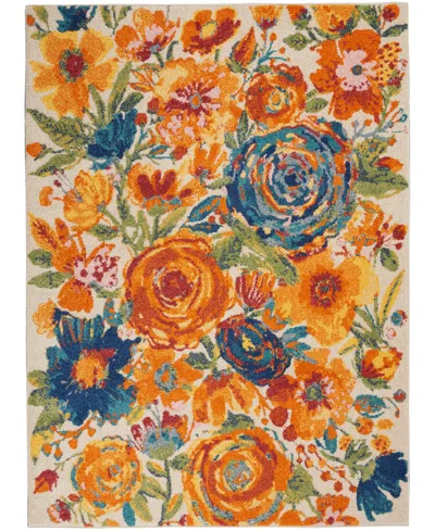 Nourison Allur Alr07 4' X 6' Area Rug In Ivory