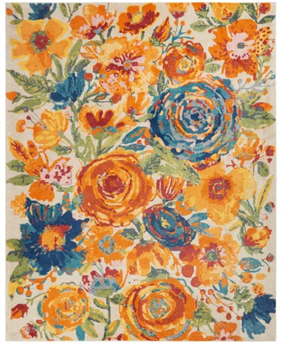 Nourison Allur Alr07 7'10" X 9'10" Area Rug In Ivory