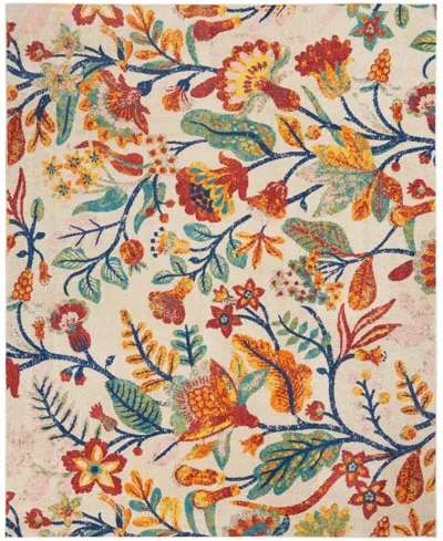 Nourison Allur Alr09 7'10" X 9'10" Area Rug In Ivory