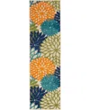 Nourison Aloha Alh05 2'3" X 10' Runner Rug In Multi